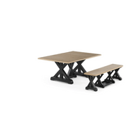 Gather Dining Set: Table + 1 Bench