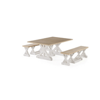 Gather Dining Set: Table + 2 Benches