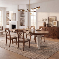 Gather Dining Set: Round Table + 4 Chairs