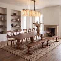 Savor Dining Set: Table + 1 Bench + 6 Chairs