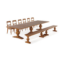 Savor Dining Set: Table + 1 Bench + 6 Chairs