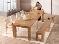 Transformer Dining Set - The Host | Table, 4x Chairs & Bench