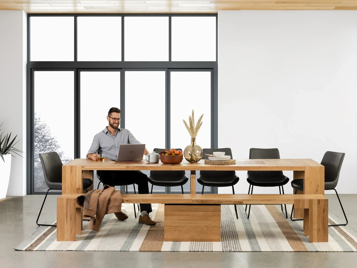Transformer Dining Set Table and Bench - The Practical Black Friday Special