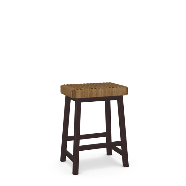 Tyler - Non Swivel Stool with Danish Cord Seat by Amisco - 40045 - Stools Canada