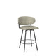 Wyatt - Swivel Stool with Upholstered Seat and Backrest by Amisco - 41564 - Stools Canada