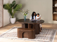 Transformer Round Dining Set - The Gathering | Table, 2x Transformer Round Bench