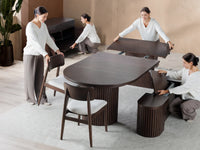 Transformer Round Dining Set - The Family | Table, 4x Transformer Round Chairs
