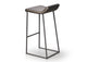 Zoey - Stationary Stool with Upholstered Seat and Backrest by Trica - Stools Canada
