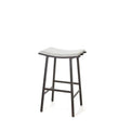 Nathan - Stationary Backless Saddle Stool with Upholstered Seat by Amisco - 40033 - Stools Canada