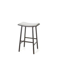 Nathan - Stationary Backless Saddle Stool with Upholstered Seat by Amisco - 40033 - Stools Canada