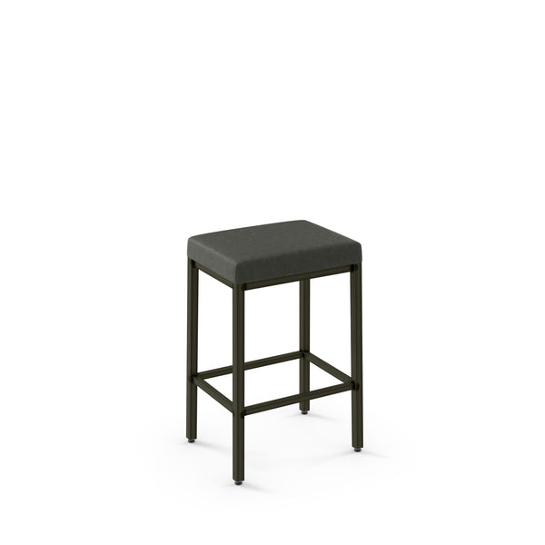 Bradley - Stationary Backless Stool with Upholstered Seat by Amisco - 40038 - Stools Canada
