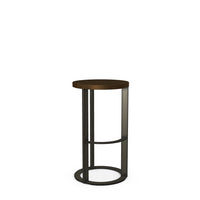 Allegro - Stationary Stool with Distressed Wood Seat by Amisco 40043 - Stools Canada