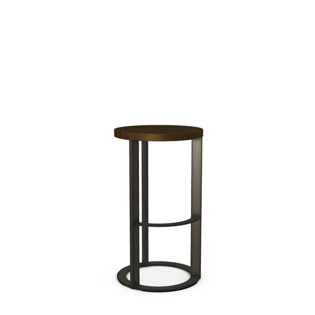 Allegro - Stationary Stool with Distressed Wood Seat by Amisco 40043 - Stools Canada
