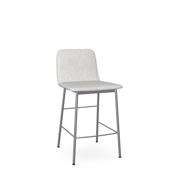 Outback Stationary Stool with Upholstered Seat and Backrest by Amisco 40336 - Stools Canada