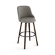 Diaz Wood Stool - Swivel Stool with Upholstered Seat and Backrest by Amisco 41297 - Stools Canada