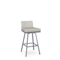 Linea Low Back - Swivel Stool with Upholstered Seat and Backrest by Amisco 41321 - Stools Canada