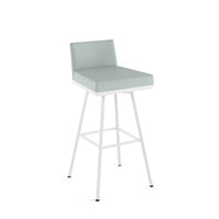 Linea Low Back - Swivel Stool with Upholstered Seat and Backrest by Amisco 41321 - Stools Canada