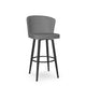 Benson - Swivel Stool with Upholstered Seat and Backrest by Amisco 41336 - Stools Canada