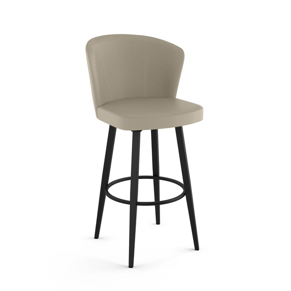 Benson - Swivel Stool with Upholstered Seat and Backrest by Amisco 41336 - Stools Canada