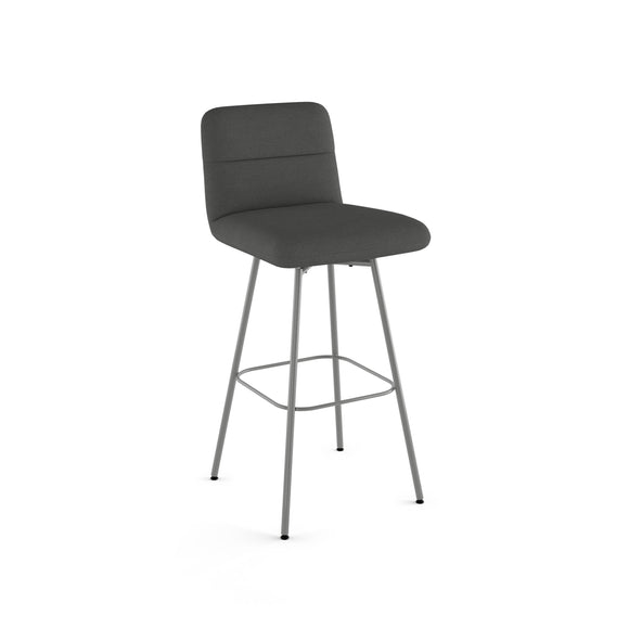 Niles Swivel Stool with Upholstered Seat and Backrest by Amisco 41351 - Stools Canada