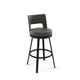 Brock - Swivel Stool with Upholstered Seat and Backrest by Amisco - 41435 - Stools Canada