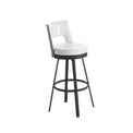 Brock - Swivel Stool with Upholstered Seat and Backrest by Amisco - 41435 - Stools Canada