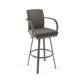 Lance - Swivel Stool with Upholstered Seat and Backrest by Amisco - 41436 - Stools Canada