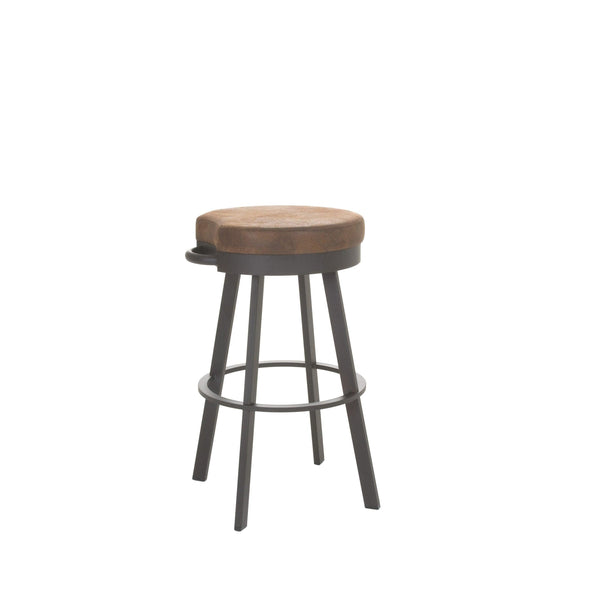 Bryce - Backless Swivel Stool with Upholstered Seat by Amisco - 41444 - Stools Canada