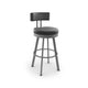 Barry - Swivel Stool with Upholstered Seat and Backrest by Amisco - 41445 - Stools Canada