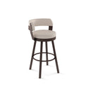 Russell - Swivel Stool with Upholstered Seat and Backrest by Amisco - 41526 - Stools Canada