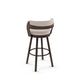 Russell - Swivel Stool with Upholstered Seat and Backrest by Amisco - 41526 - Stools Canada