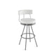 Umbria - Swivel Stool with Upholstered Seat and Backrest by Amisco - 41581 - Stools Canada