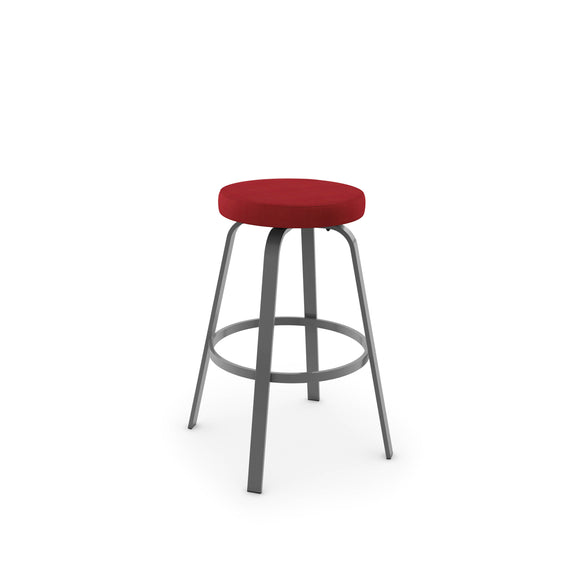 Reel - Backless Swivel Stool with Upholstered Seat by Amisco - 42436 - Stools Canada