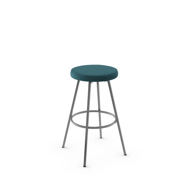 Hans - Backless Swivel Stool with Upholstered Seat by Amisco - 42504 - Stools Canada
