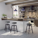 Architect - Adjustable Backless Screw Stool with Upholstered Seat by Amisco - 42563 - Stools Canada