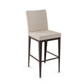 Pablo - Stationary Stool with Upholstered Seat and Backrest by Amisco - 45304 - Stools Canada
