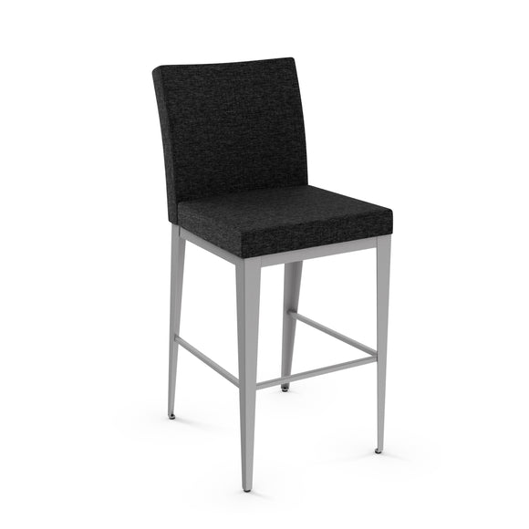 Pablo Plus - Stationary Stool with Upholstered Seat and Backrest by Amisco - 45305 - Stools Canada