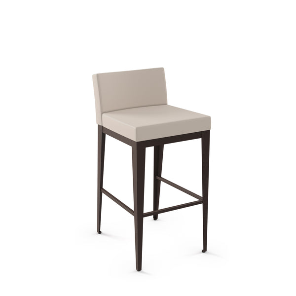 Ethan - Stationary Stool with Upholstered Seat and Backrest by Amisco - 45308 - Stools Canada