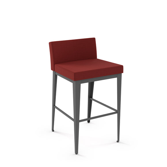 Ethan Plus - Stationary Stool with Upholstered Seat and Backrest by Amisco - 45309 - Stools Canada