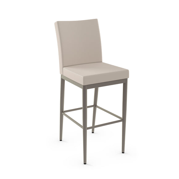 Melrose - Stationary Stool with Upholstered Seat and Backrest by Amisco - 45408 - Stools Canada