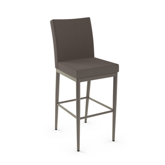 Melrose - Stationary Stool with Upholstered Seat and Backrest by Amisco - 45408 - Stools Canada