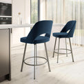 Scarlett Swivel Stool with Upholstered Seat and Back by Amisco 41344 - Stools Canada