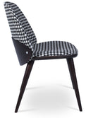 Aston - Dining Chair with Houndstooth Fabric Seat and Beech Wenge Base by BNT sohoConcept - Stools Canada