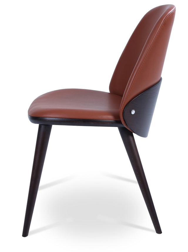 Aston - Dining Chair with Cinnamon PPM Seat and Beech Wenge Base by BNT sohoConcept - Stools Canada