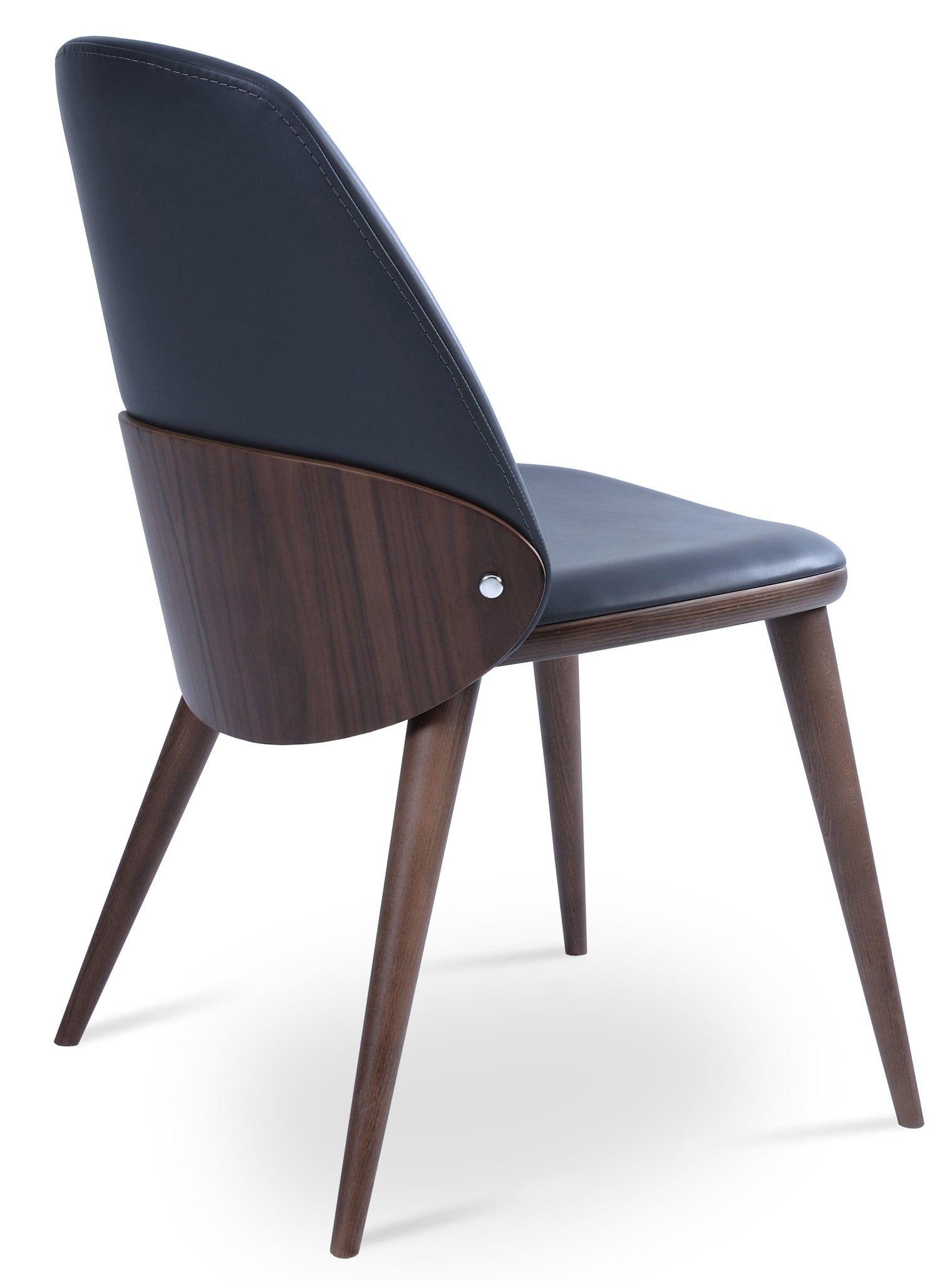 Aston - Dining Chair with Grey PPM Seat and American Walnut Base by BNT sohoConcept - Stools Canada