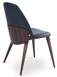Aston - Dining Chair with Grey PPM Seat and American Walnut Base by BNT sohoConcept - Stools Canada