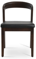 Barclay - Dining Chair with Black PPM Seat and Ash Walnut Base by BNT sohoConcept - Stools Canada