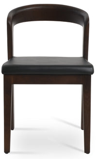Barclay - Dining Chair with Black PPM Seat and Ash Walnut Base by BNT sohoConcept - Stools Canada