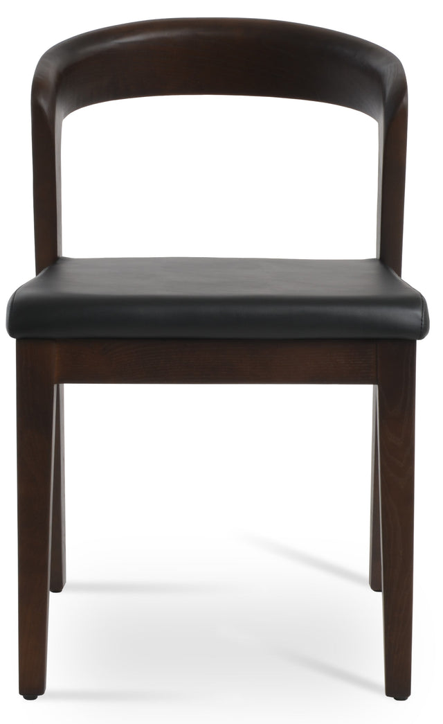 Barclay - Dining Chair with Black PPM Seat and Ash Walnut Base by BNT sohoConcept - Stools Canada