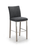 Biscaro - Stationary Stool with Upholstered Seat and Backrest by Trica - Stools Canada
